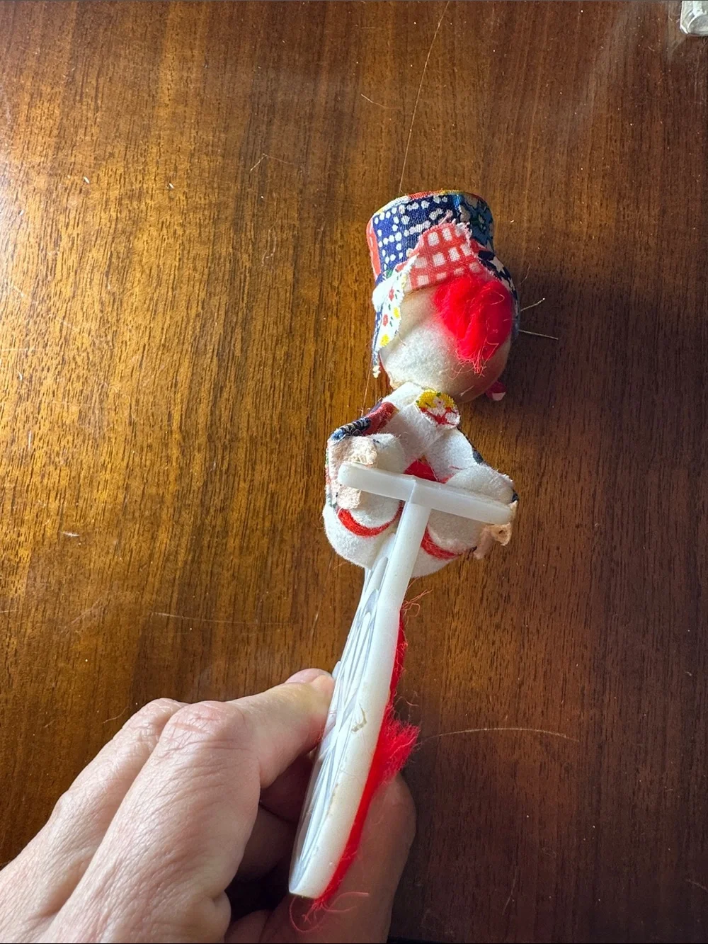 Vintage Clown Riding A Plastic Tricycle Ornament
